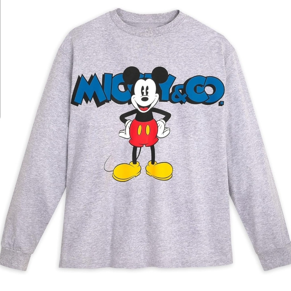 Disney Mickey Mouse Long Sleeve T-Shirt for Men – Mickey & Co. - Size Medium